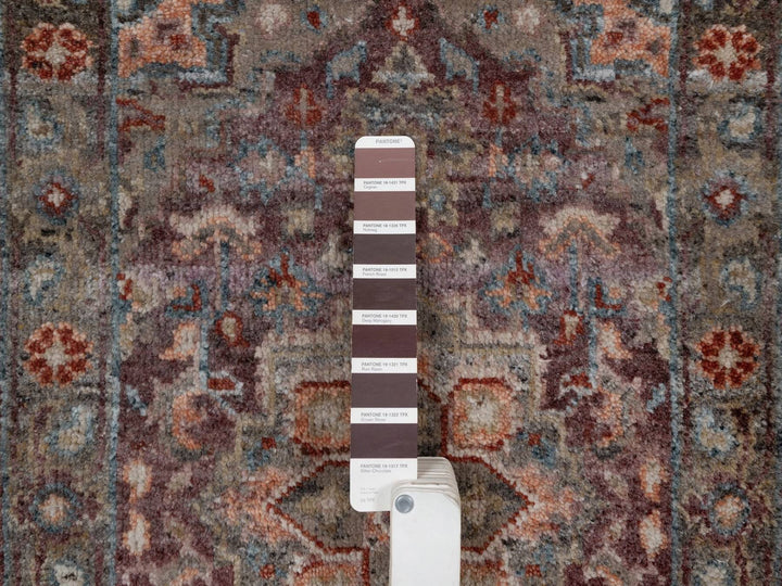 1'10" x 3'0" New Hand Knotted Red Wool Rectangle Oriental Rug - MOA10291769