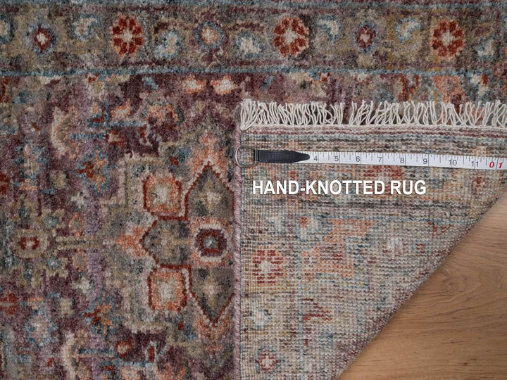 1'10" x 3'0" New Hand Knotted Red Wool Rectangle Oriental Rug - MOA10291769