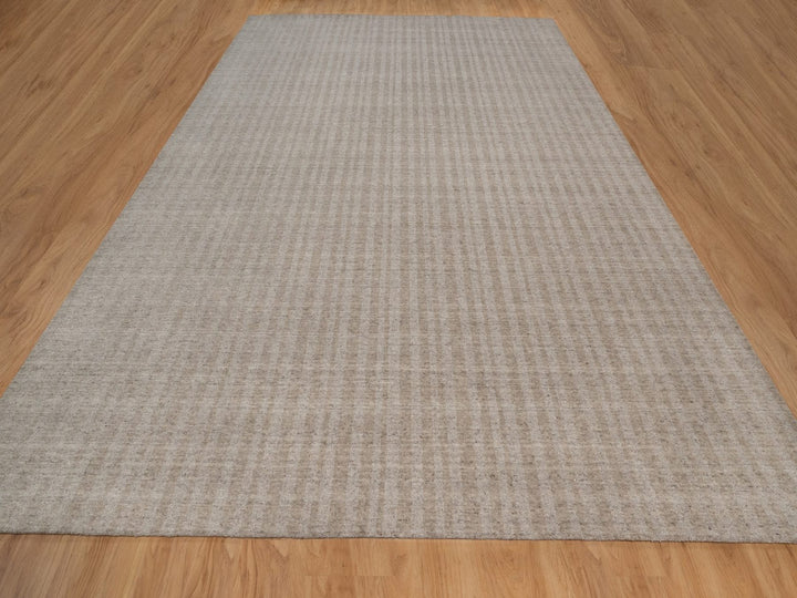 12'0" x 15'0" New Hand Loomed Brown Wool Rectangle Oriental Rug - MOA10291772