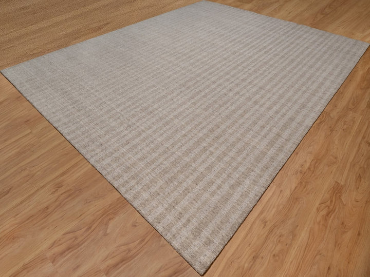 12'0" x 15'0" New Hand Loomed Brown Wool Rectangle Oriental Rug - MOA10291772