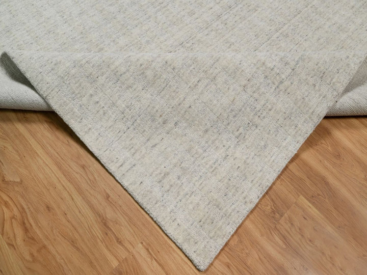 11'11" x 15'0" New Hand Loomed Ivory Wool Rectangle Oriental Rug - MOA10291773