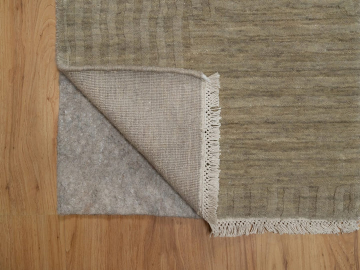 2'0" x 2'8" New Hand Loomed Beige Wool Rectangle Oriental Rug - MOA10291786