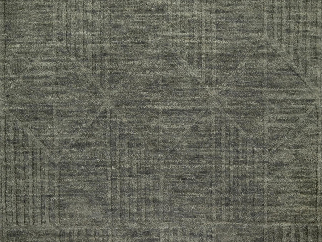 2'0" x 2'8" New Hand Loomed Green Wool Rectangle Oriental Rug - MOA10291789