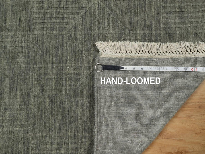 2'0" x 2'8" New Hand Loomed Green Wool Rectangle Oriental Rug - MOA10291789