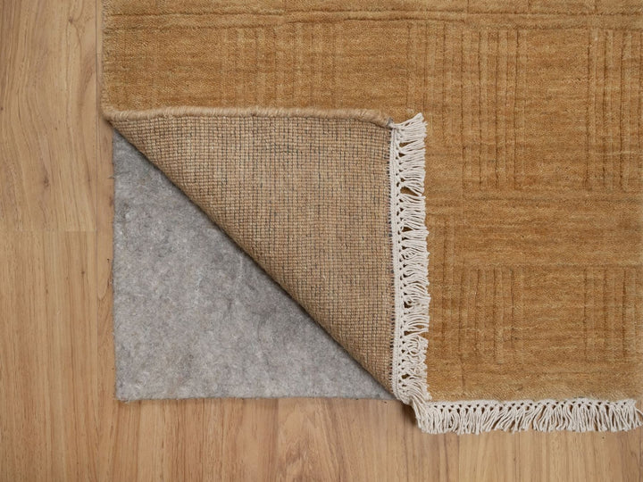 1'11" x 2'9" New Hand Loomed Brown Wool Rectangle Oriental Rug - MOA10291791