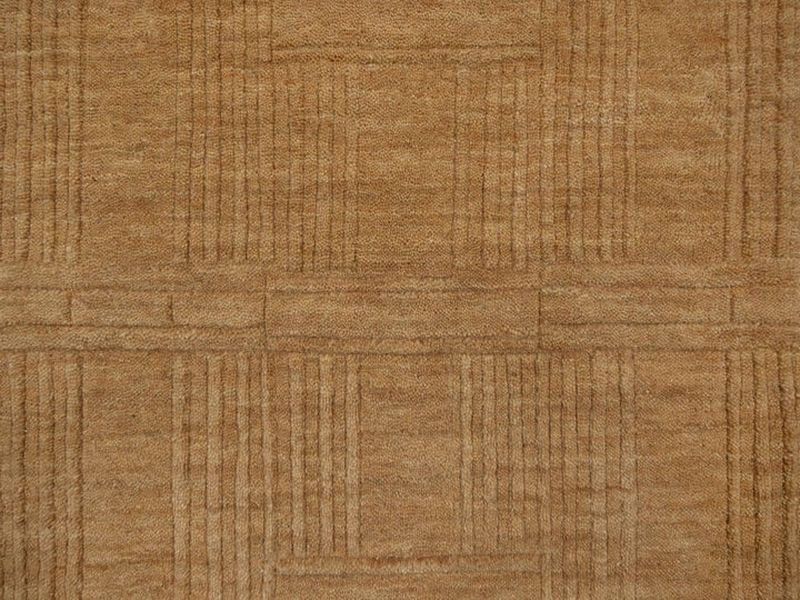 1'11" x 2'9" New Hand Loomed Brown Wool Rectangle Oriental Rug - MOA10291791