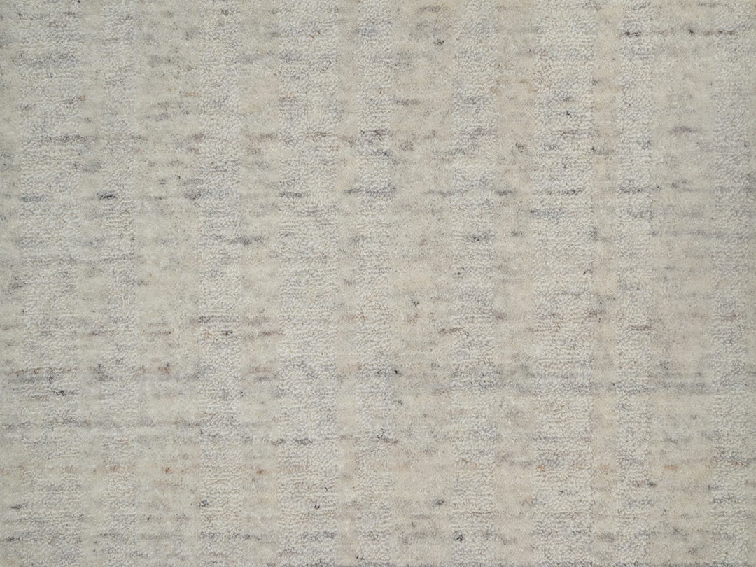 2'7" x 8'0" New Hand Loomed Ivory Wool Runner Oriental Rug - MOA10291792