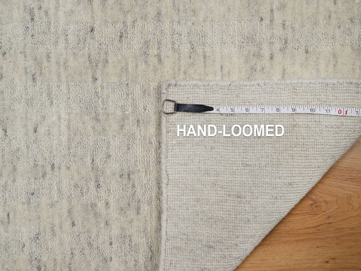 2'0" x 3'0" New Hand Loomed Ivory Wool Rectangle Oriental Rug - MOA10291795
