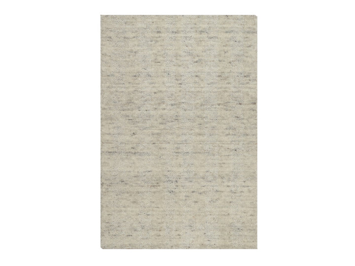 2'1" x 3'0" New Hand Loomed Ivory Wool Rectangle Oriental Rug - MOA10291797