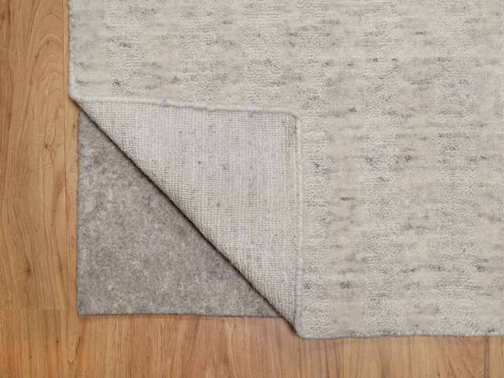 2'1" x 3'0" New Hand Loomed Ivory Wool Rectangle Oriental Rug - MOA10291797