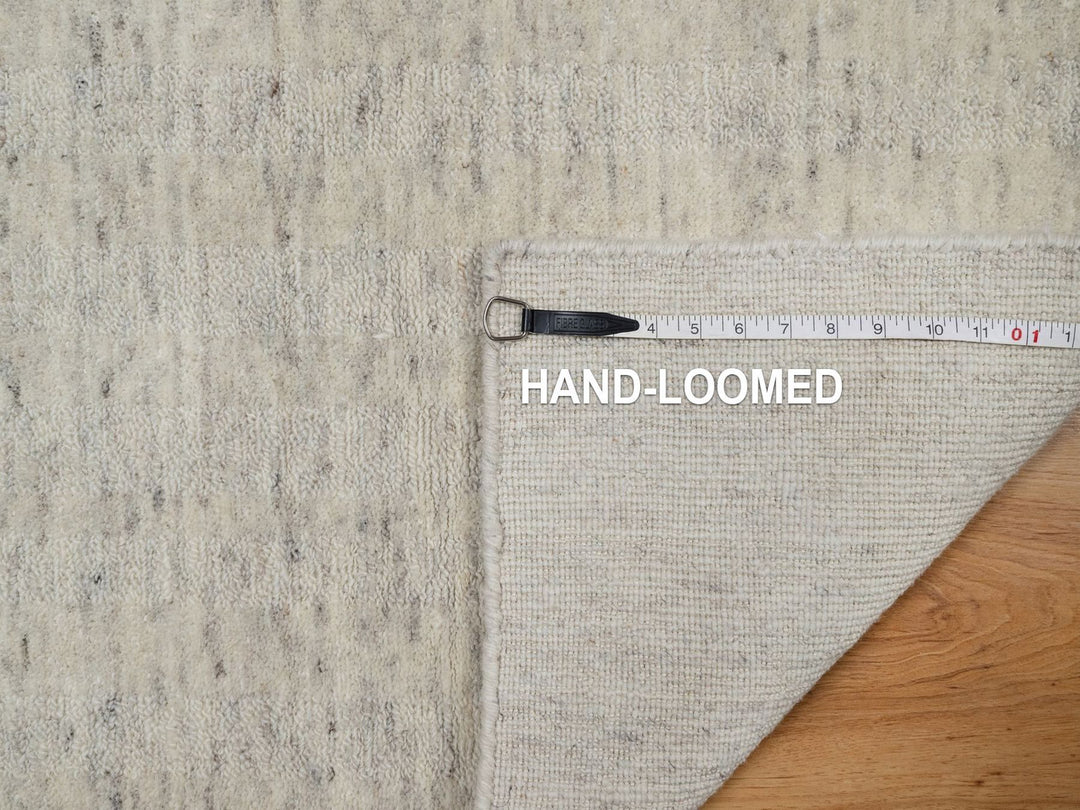 2'1" x 3'0" New Hand Loomed Ivory Wool Rectangle Oriental Rug - MOA10291797