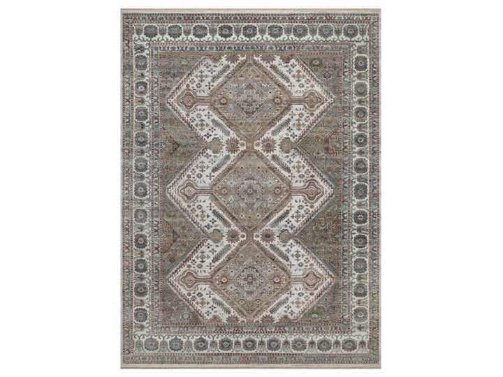 8'10" x 12'1" New Hand Knotted Ivory Wool Rectangle Oriental Rug - MOA10291802