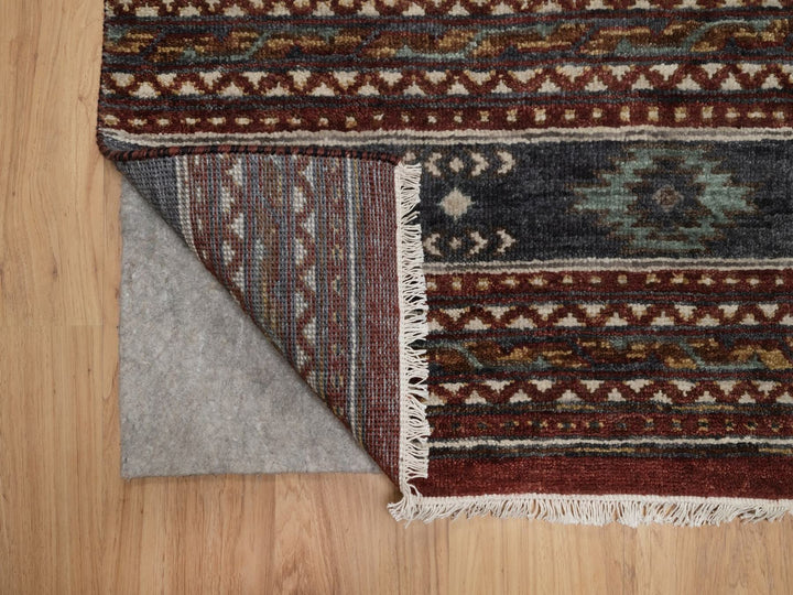 2'7" x 6'2" New Hand Knotted Red Wool Runner Oriental Rug - MOA10291820