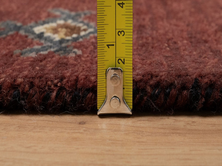 2'7" x 6'2" New Hand Knotted Red Wool Runner Oriental Rug - MOA10291820