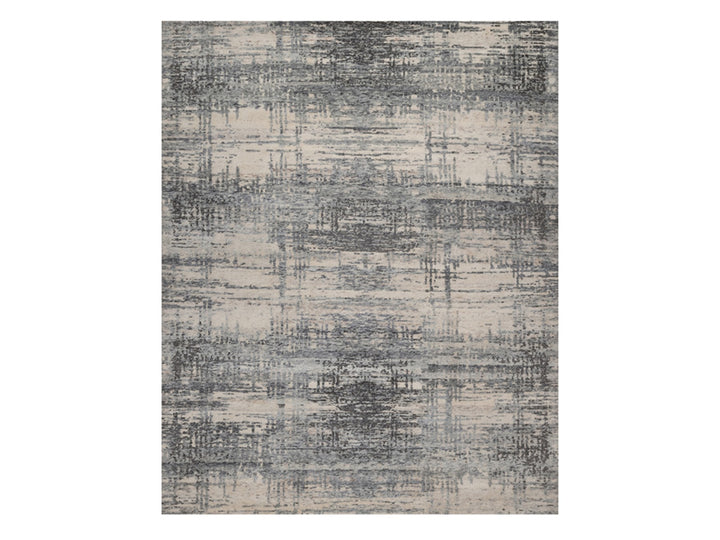 8'0" x 10'1" New Hand Knotted Ivory Wool Rectangle Oriental Rug - MOA10291824
