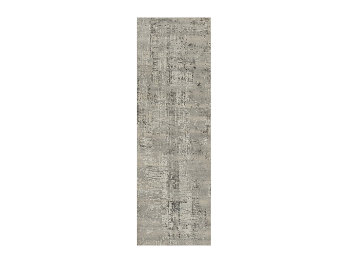 2'7" x 8'0" New Hand Knotted Grey Wool Runner Oriental Rug - MOA10291826