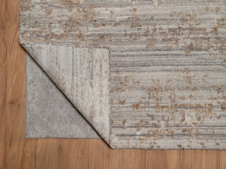 9'1" x 11'10" New Hand Knotted Brown Wool Rectangle Oriental Rug - MOA10291829