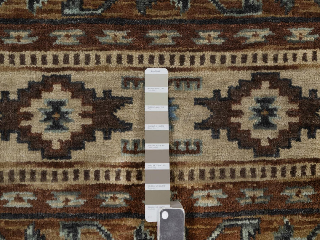 2'7" x 5'10" New Hand Knotted Ivory Wool Runner Oriental Rug - MOA10291835