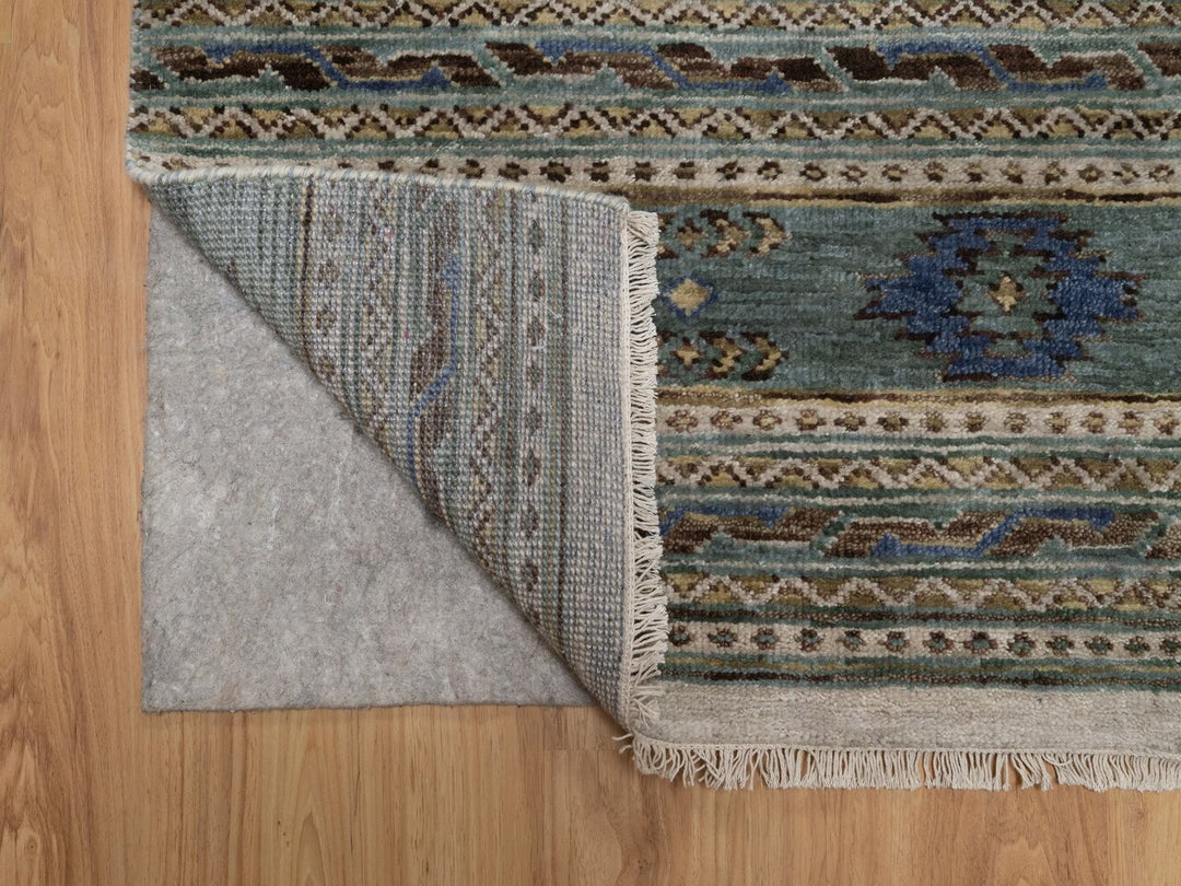 2'6" x 10'0" New Hand Knotted Beige Wool Runner Oriental Rug - MOA10291838