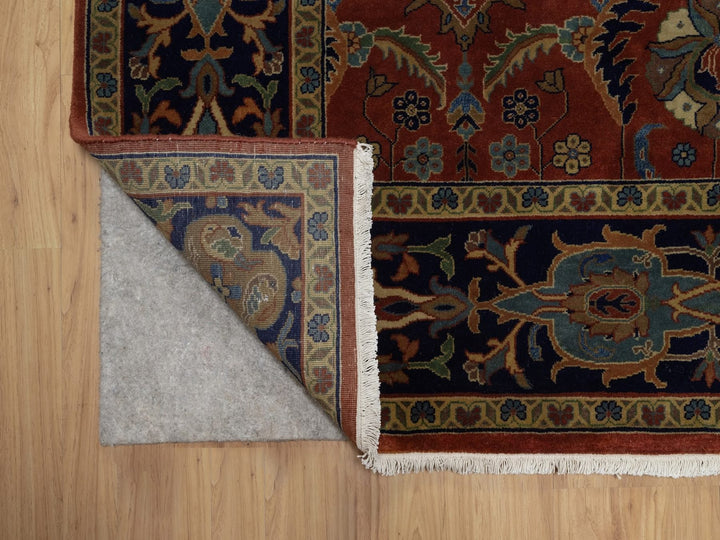 6'0" x 8'7" New Hand Knotted Red Wool Rectangle Oriental Rug - MOA10291845
