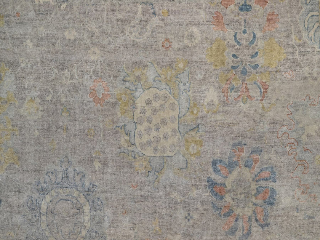 7'8" x 9'11" New Hand Knotted Beige Wool Rectangle Oriental Rug - MOA10291849