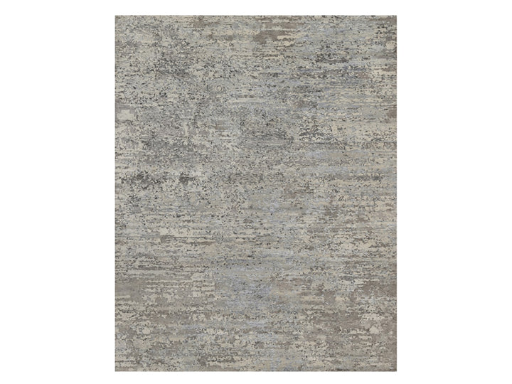 8'0" x 10'2" New Hand Knotted Ivory Wool Rectangle Oriental Rug - MOA10291851