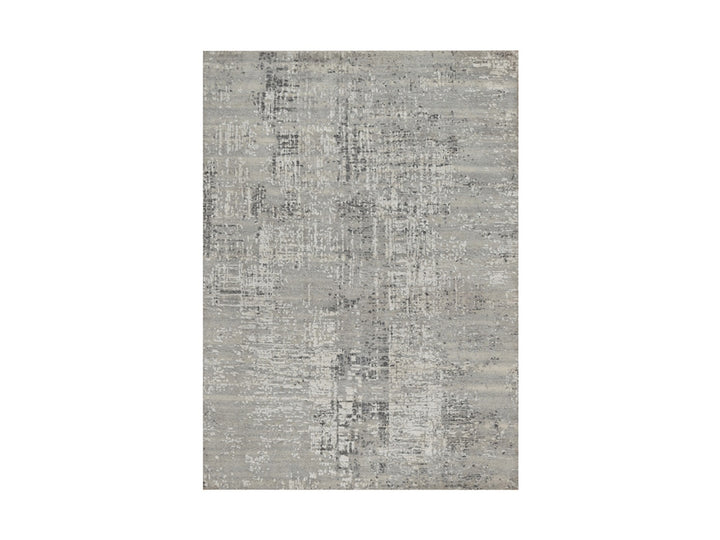 5'1" x 7'1" New Hand Knotted Grey Wool Rectangle Oriental Rug - MOA10291853
