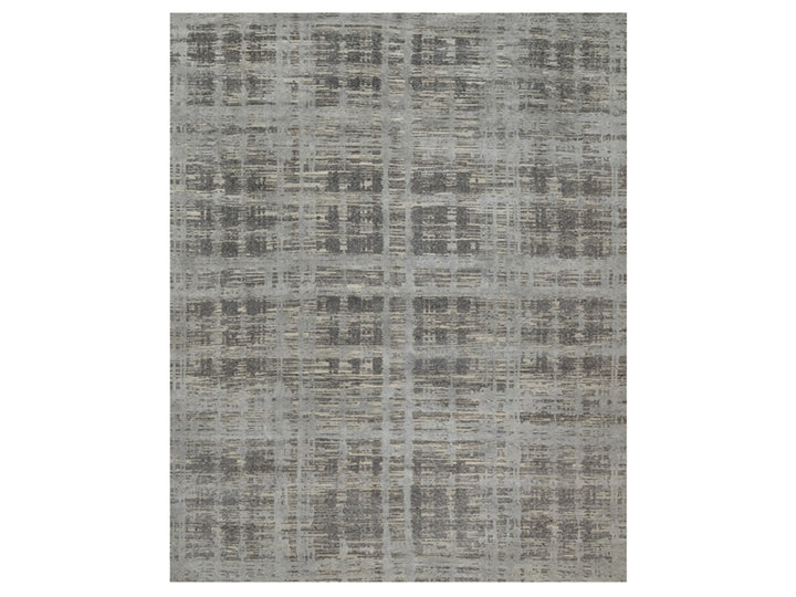 12'0" x 14'11" New Hand Knotted Grey Wool Rectangle Oriental Rug - MOA10291860