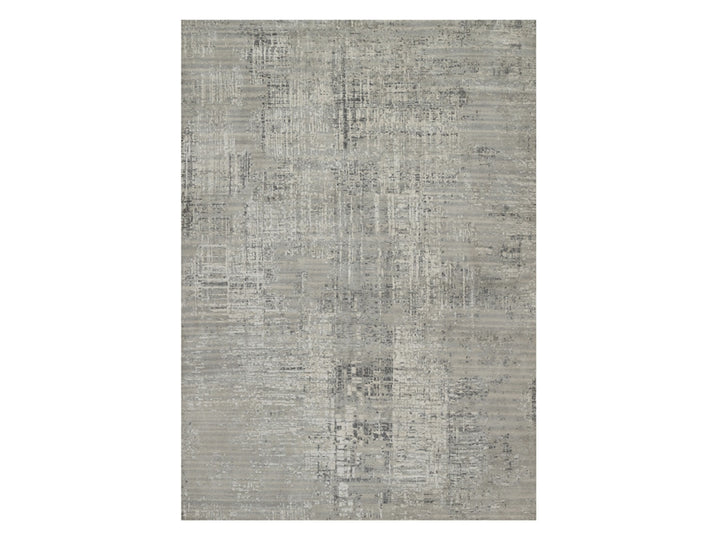 9'11" x 14'1" New Hand Knotted Grey Wool Rectangle Oriental Rug - MOA10291861