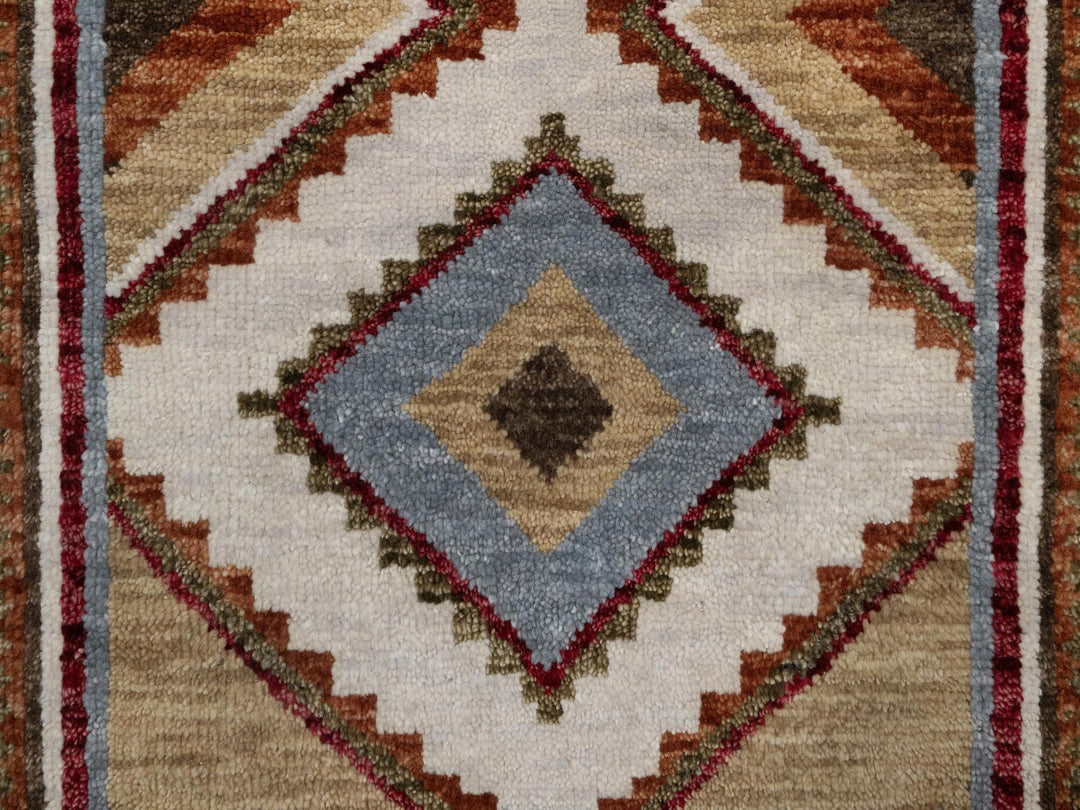 2'1" x 3'1" New Hand Knotted Grey Wool Rectangle Oriental Rug - MOA10291864
