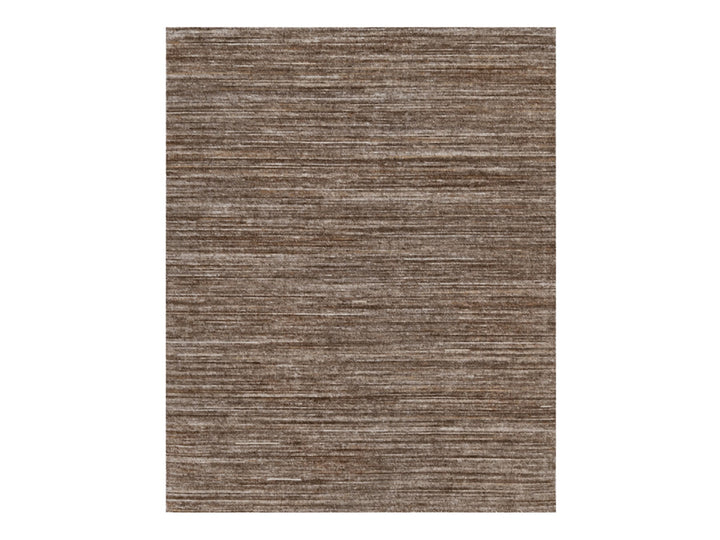 8'1" x 10'1" New Hand Loomed Brown Polyester Rectangle Oriental Rug - MOA10291870