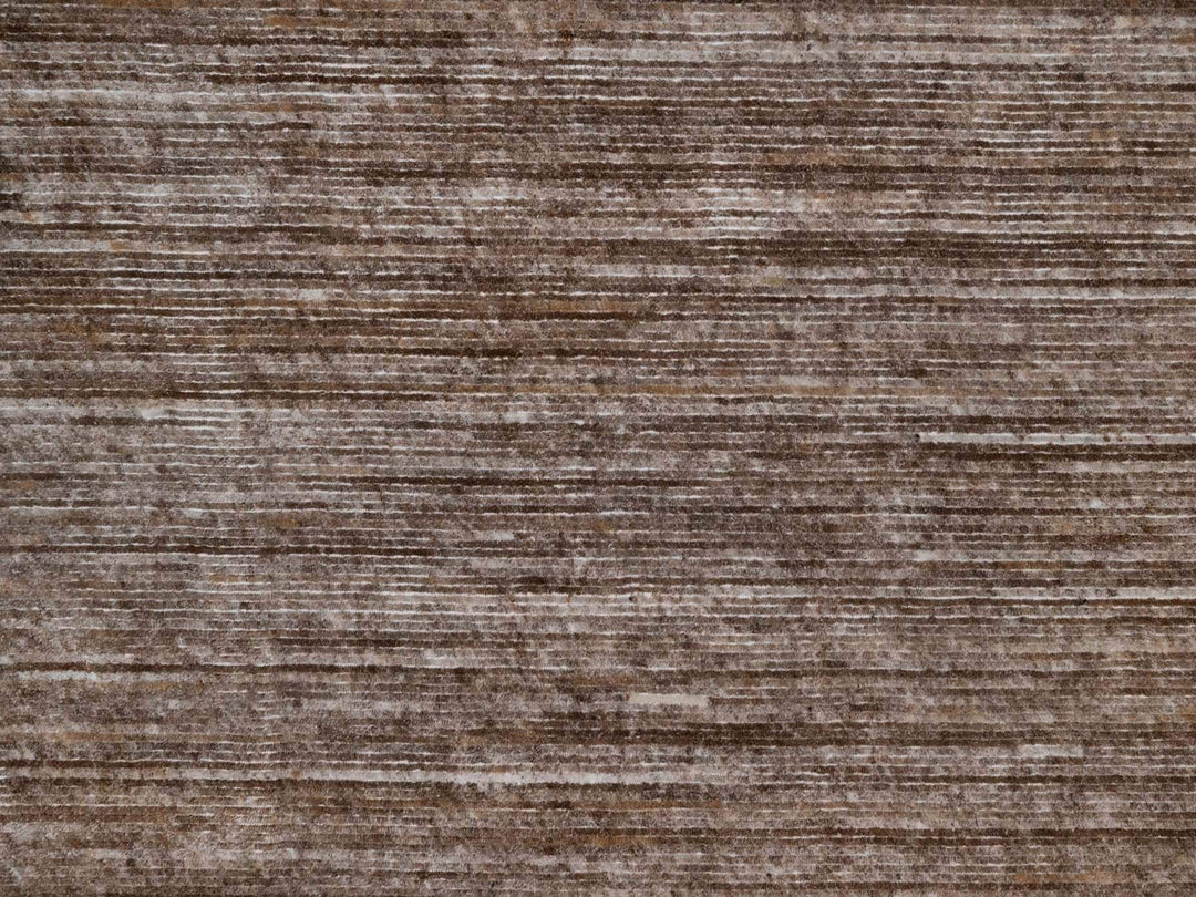 8'1" x 10'1" New Hand Loomed Brown Polyester Rectangle Oriental Rug - MOA10291870