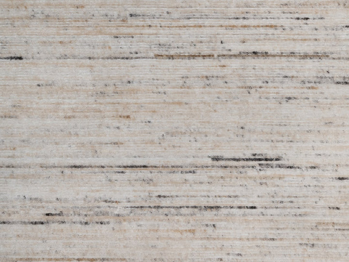 8'1" x 10'1" New Hand Loomed Ivory Polyester Rectangle Oriental Rug - MOA10291871