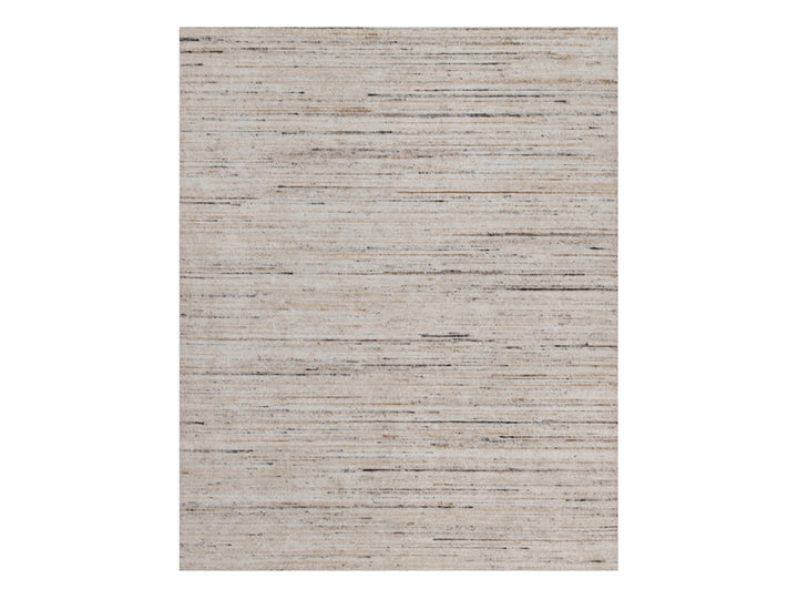 8'1" x 10'1" New Hand Loomed Ivory Polyester Rectangle Oriental Rug - MOA10291872