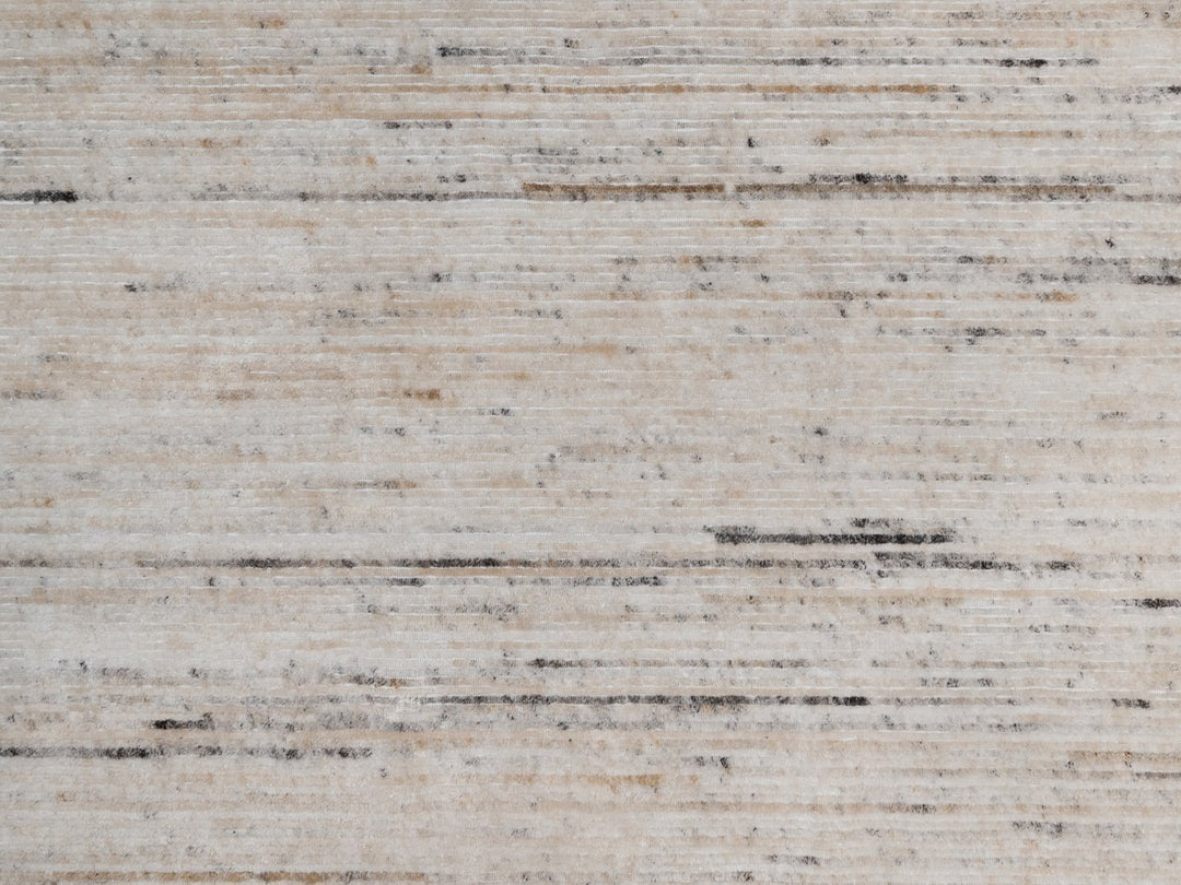 8'1" x 10'1" New Hand Loomed Ivory Polyester Rectangle Oriental Rug - MOA10291872