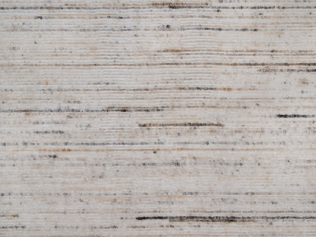 9'1" x 12'0" New Hand Loomed Ivory Polyester Rectangle Oriental Rug - MOA10291873