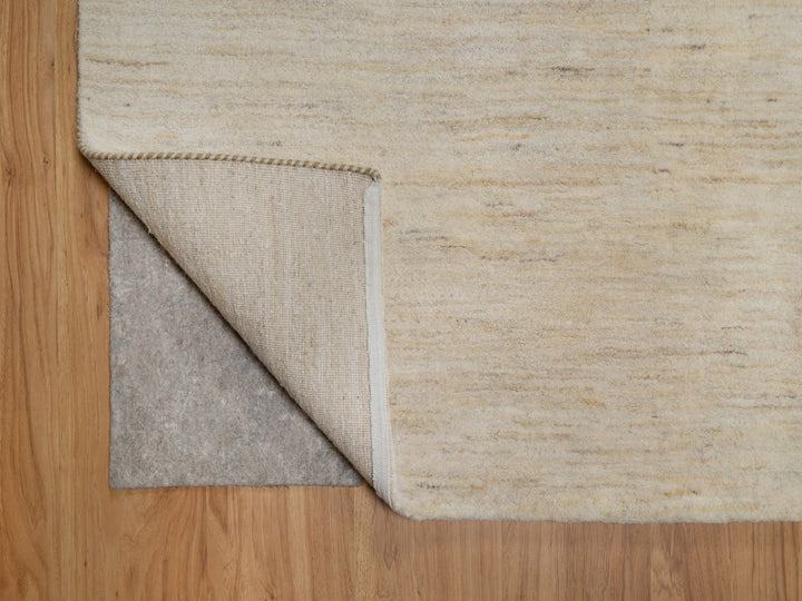 9'11" x 10'4" New Hand Knotted Ivory Wool Square Oriental Rug - MOA10291876