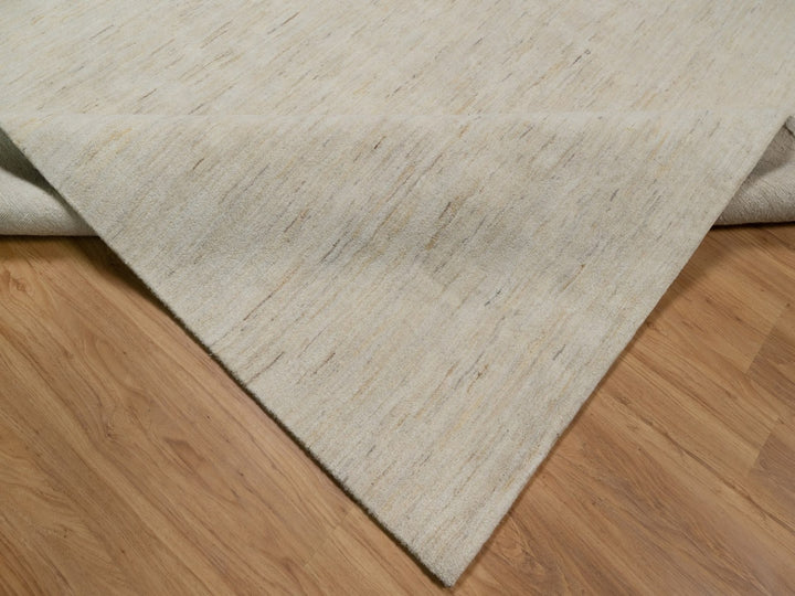 9'11" x 10'4" New Hand Knotted Ivory Wool Square Oriental Rug - MOA10291876