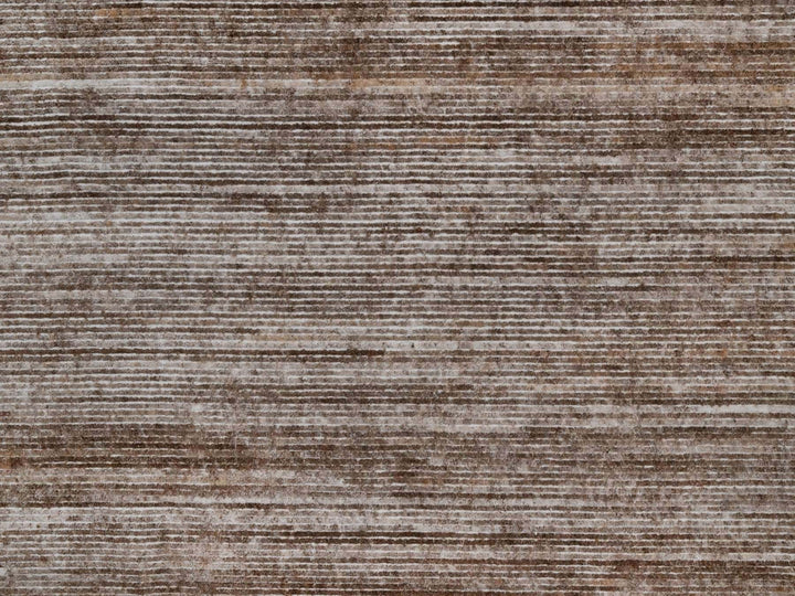 9'1" x 12'1" New Hand Loomed Brown Polyester Rectangle Oriental Rug - MOA10291879