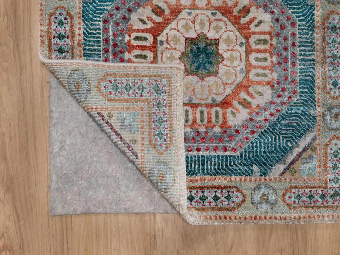 2'6" x 10'1" New Hand Knotted Brown Wool & Silk Runner Oriental Rug - MOA10291897