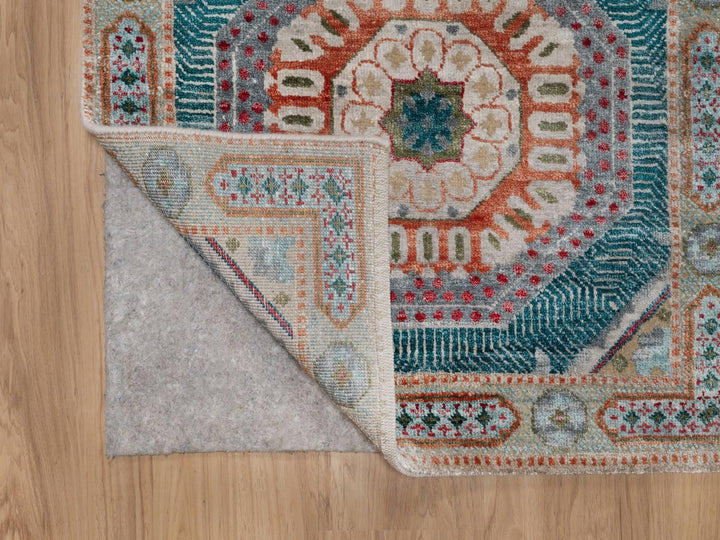 2'6" x 10'1" New Hand Knotted Brown Wool & Silk Runner Oriental Rug - MOA10291897