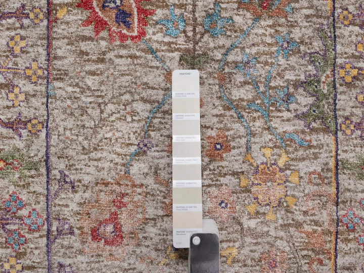 2'7" x 27'3" New Hand Knotted Ivory Wool & Silk Runner Oriental Rug - MOA10291898