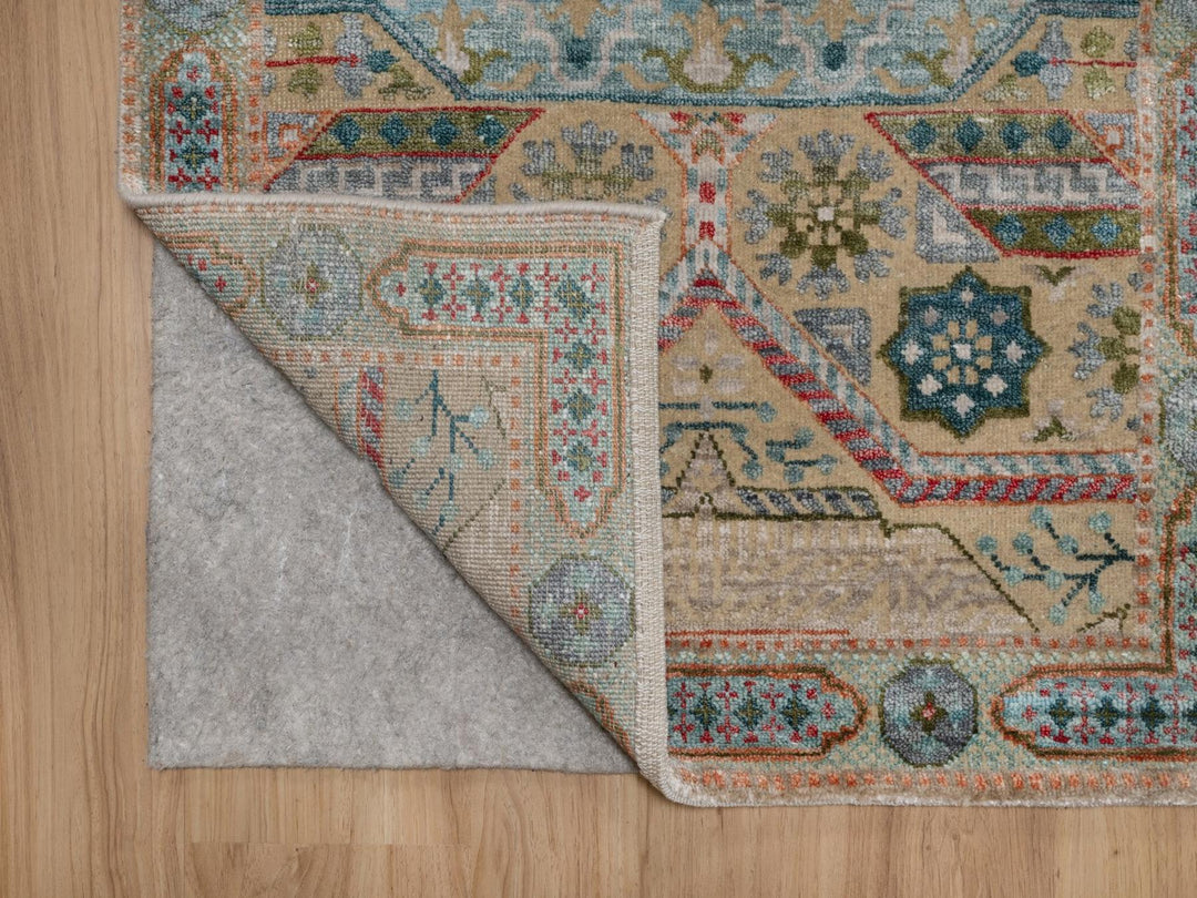 2'7" x 13'11" New Hand Knotted Brown Wool & Silk Runner Oriental Rug - MOA10291899