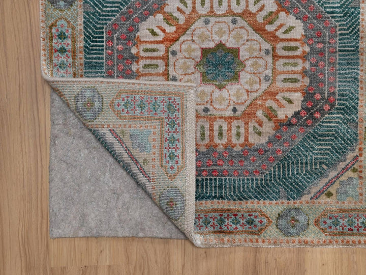 2'7" x 9'11" New Hand Knotted Brown Wool & Silk Runner Oriental Rug - MOA10291904