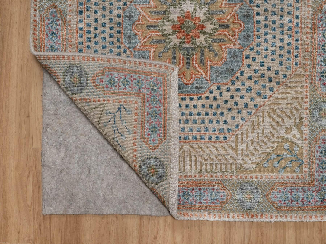 2'7" x 18'0" New Hand Knotted Brown Wool & Silk Runner Oriental Rug - MOA10291905