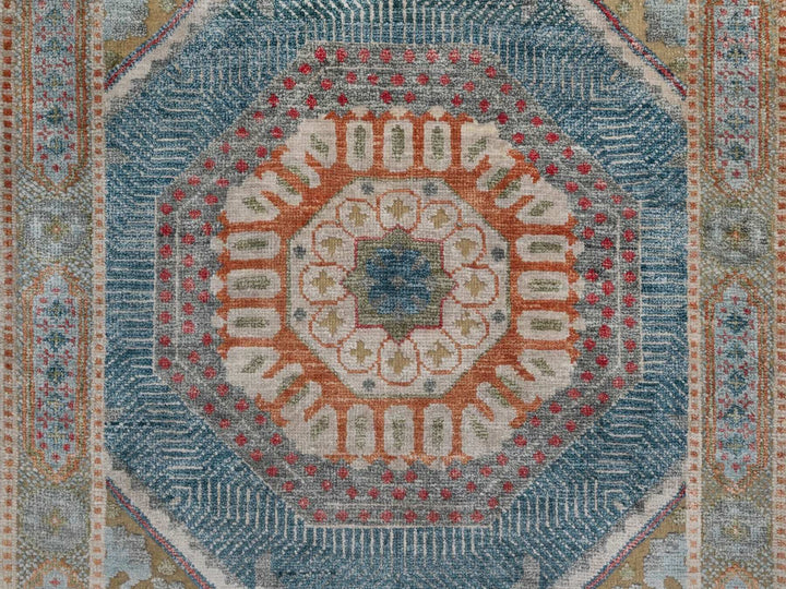 2'7" x 18'0" New Hand Knotted Brown Wool & Silk Runner Oriental Rug - MOA10291905