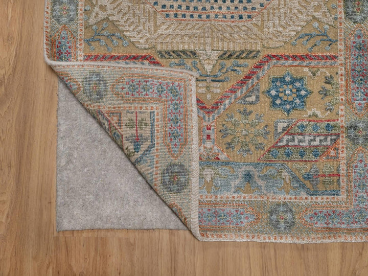 2'8" x 19'10" New Hand Knotted Brown Wool & Silk Runner Oriental Rug - MOA10291906