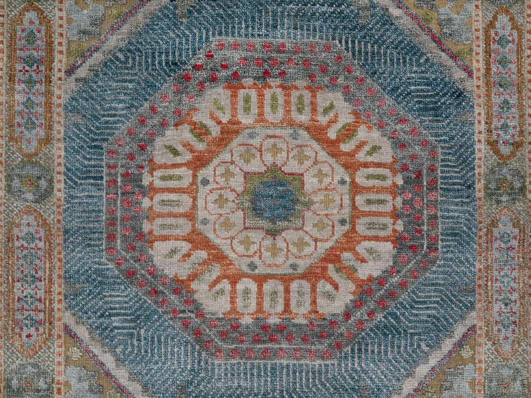 2'8" x 19'10" New Hand Knotted Brown Wool & Silk Runner Oriental Rug - MOA10291906
