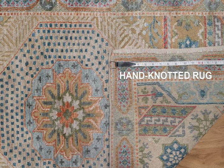 2'8" x 19'10" New Hand Knotted Brown Wool & Silk Runner Oriental Rug - MOA10291906