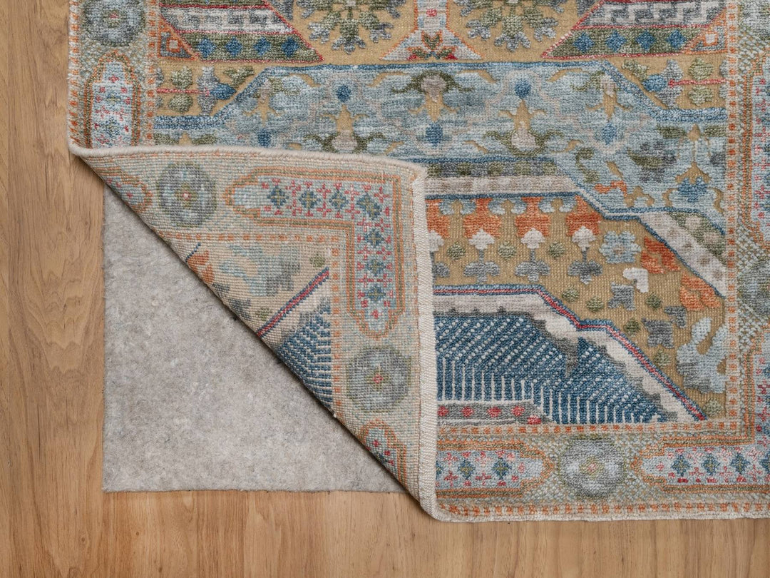 2'6" x 21'10" New Hand Knotted Brown Wool & Silk Runner Oriental Rug - MOA10291907